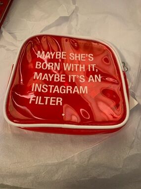 Say What? Maybe she’s born with it maybe it’s an instagram filter cosmetic bag